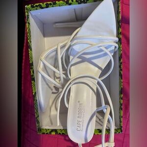 Cape Robbin Ivory Strappy Sandals
